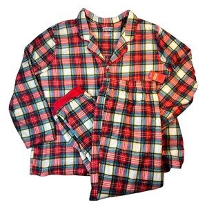 Jammies for Families Men's Plaid 2-pc Fleece Pajamas  Top 4XB & Pant 3XLT  NWT